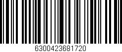 Código de barras (EAN, GTIN, SKU, ISBN): '6300423681720'