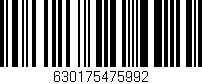 Código de barras (EAN, GTIN, SKU, ISBN): '630175475992'