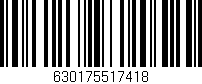 Código de barras (EAN, GTIN, SKU, ISBN): '630175517418'