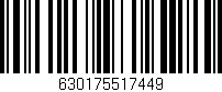 Código de barras (EAN, GTIN, SKU, ISBN): '630175517449'
