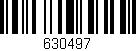 Código de barras (EAN, GTIN, SKU, ISBN): '630497'