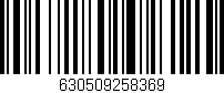 Código de barras (EAN, GTIN, SKU, ISBN): '630509258369'