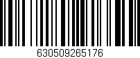 Código de barras (EAN, GTIN, SKU, ISBN): '630509265176'