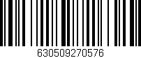 Código de barras (EAN, GTIN, SKU, ISBN): '630509270576'