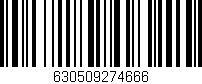 Código de barras (EAN, GTIN, SKU, ISBN): '630509274666'