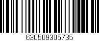 Código de barras (EAN, GTIN, SKU, ISBN): '630509305735'
