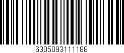 Código de barras (EAN, GTIN, SKU, ISBN): '6305093111188'