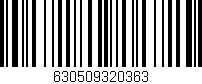 Código de barras (EAN, GTIN, SKU, ISBN): '630509320363'