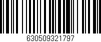 Código de barras (EAN, GTIN, SKU, ISBN): '630509321797'