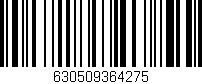 Código de barras (EAN, GTIN, SKU, ISBN): '630509364275'