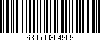 Código de barras (EAN, GTIN, SKU, ISBN): '630509364909'
