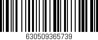 Código de barras (EAN, GTIN, SKU, ISBN): '630509365739'