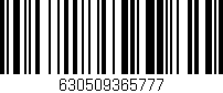 Código de barras (EAN, GTIN, SKU, ISBN): '630509365777'