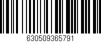 Código de barras (EAN, GTIN, SKU, ISBN): '630509365791'