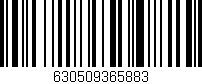 Código de barras (EAN, GTIN, SKU, ISBN): '630509365883'