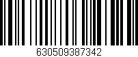 Código de barras (EAN, GTIN, SKU, ISBN): '630509387342'