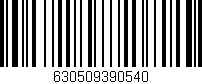 Código de barras (EAN, GTIN, SKU, ISBN): '630509390540'