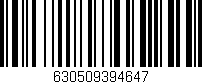 Código de barras (EAN, GTIN, SKU, ISBN): '630509394647'