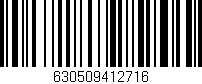 Código de barras (EAN, GTIN, SKU, ISBN): '630509412716'