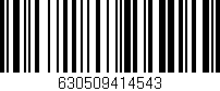 Código de barras (EAN, GTIN, SKU, ISBN): '630509414543'