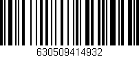 Código de barras (EAN, GTIN, SKU, ISBN): '630509414932'