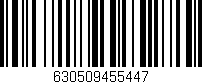 Código de barras (EAN, GTIN, SKU, ISBN): '630509455447'