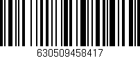 Código de barras (EAN, GTIN, SKU, ISBN): '630509458417'