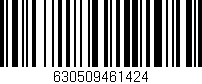 Código de barras (EAN, GTIN, SKU, ISBN): '630509461424'