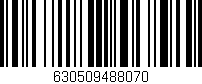 Código de barras (EAN, GTIN, SKU, ISBN): '630509488070'