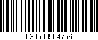 Código de barras (EAN, GTIN, SKU, ISBN): '630509504756'