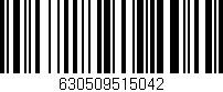 Código de barras (EAN, GTIN, SKU, ISBN): '630509515042'