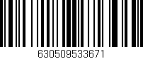 Código de barras (EAN, GTIN, SKU, ISBN): '630509533671'