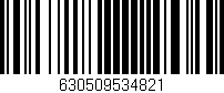 Código de barras (EAN, GTIN, SKU, ISBN): '630509534821'