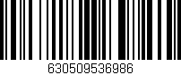 Código de barras (EAN, GTIN, SKU, ISBN): '630509536986'