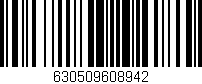 Código de barras (EAN, GTIN, SKU, ISBN): '630509608942'