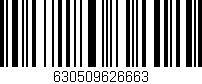 Código de barras (EAN, GTIN, SKU, ISBN): '630509626663'