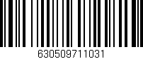 Código de barras (EAN, GTIN, SKU, ISBN): '630509711031'