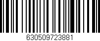 Código de barras (EAN, GTIN, SKU, ISBN): '630509723881'