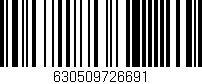Código de barras (EAN, GTIN, SKU, ISBN): '630509726691'