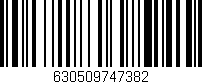 Código de barras (EAN, GTIN, SKU, ISBN): '630509747382'