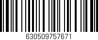 Código de barras (EAN, GTIN, SKU, ISBN): '630509757671'