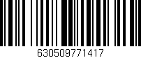 Código de barras (EAN, GTIN, SKU, ISBN): '630509771417'