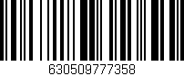 Código de barras (EAN, GTIN, SKU, ISBN): '630509777358'