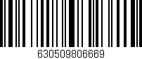 Código de barras (EAN, GTIN, SKU, ISBN): '630509806669'