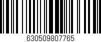 Código de barras (EAN, GTIN, SKU, ISBN): '630509807765'