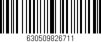 Código de barras (EAN, GTIN, SKU, ISBN): '630509826711'