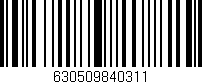 Código de barras (EAN, GTIN, SKU, ISBN): '630509840311'