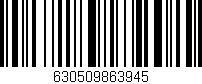 Código de barras (EAN, GTIN, SKU, ISBN): '630509863945'