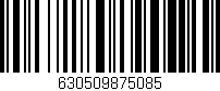 Código de barras (EAN, GTIN, SKU, ISBN): '630509875085'