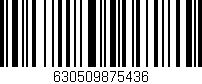 Código de barras (EAN, GTIN, SKU, ISBN): '630509875436'